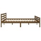 vidaXL Estructura de cama madera maciza marrón miel 200x200 cm