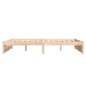 vidaXL Estructura de cama de matrimonio madera maciza 135x190 cm vidaXL Estructura de cama de matrimonio madera maciza 135x190 cm