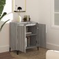 vidaXL Aparador de madera contrachapada gris Sonoma 60x35x70 cm vidaXL Aparador de madera contrachapada gris Sonoma 60x35x70 cm