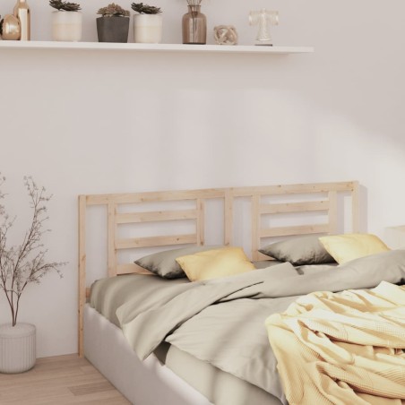 vidaXL Cabecero de cama madera maciza de pino 186x4x100 cm