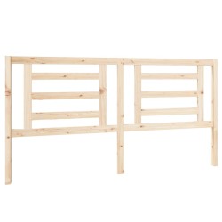 vidaXL Cabecero de cama madera maciza de pino 186x4x100 cm