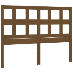 vidaXL Cabecero de cama madera maciza pino marrón miel 125,5x4x100 cm