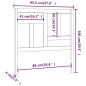 vidaXL Cabecero de cama madera maciza pino marrón miel 95,5x4x100 cm vidaXL Cabecero de cama madera maciza pino marrón miel 95,5x4x100 cm
