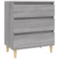 vidaXL Aparador de madera contrachapada gris Sonoma 60x35x70 cm vidaXL Aparador de madera contrachapada gris Sonoma 60x35x70 cm