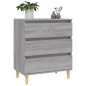 vidaXL Aparador de madera contrachapada gris Sonoma 60x35x70 cm vidaXL Aparador de madera contrachapada gris Sonoma 60x35x70 cm