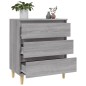 vidaXL Aparador de madera contrachapada gris Sonoma 60x35x70 cm vidaXL Aparador de madera contrachapada gris Sonoma 60x35x70 cm