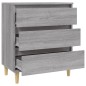 vidaXL Aparador de madera contrachapada gris Sonoma 60x35x70 cm vidaXL Aparador de madera contrachapada gris Sonoma 60x35x70 cm