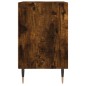 vidaXL Mesita de noche madera de ingeniería roble ahumado 40x30x50 cm vidaXL Mesita de noche madera de ingeniería roble ahumado 40x30x50 cm