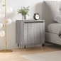 vidaXL Mesita de noche madera de ingeniería gris Sonoma 40x30x50 cm vidaXL Mesita de noche madera de ingeniería gris Sonoma 40x30x50 cm
