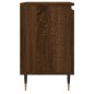 vidaXL Mesita de noche madera de ingeniería roble marrón 40x30x50 cm