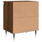 vidaXL Mesita de noche madera de ingeniería roble marrón 40x30x50 cm