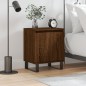 vidaXL Mesita de noche madera de ingeniería roble marrón 40x30x50 cm