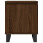 vidaXL Mesita de noche madera de ingeniería roble marrón 40x30x50 cm