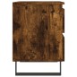 vidaXL Mesita de noche madera de ingeniería roble ahumado 40x35x50 cm vidaXL Mesita de noche madera de ingeniería roble ahumado 40x35x50 cm