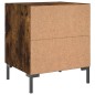 vidaXL Mesita de noche madera ingeniería roble ahumado 40x35x47,5 cm vidaXL Mesita de noche madera ingeniería roble ahumado 40x35x47,5 cm
