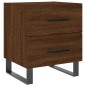 vidaXL Mesita de noche madera de ingeniería roble marrón 40x35x47,5 cm vidaXL Mesita de noche madera de ingeniería roble marrón 40x35x47,5 cm