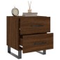 vidaXL Mesita de noche madera de ingeniería roble marrón 40x35x47,5 cm vidaXL Mesita de noche madera de ingeniería roble marrón 40x35x47,5 cm