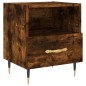 vidaXL Mesita de noche madera ingeniería roble ahumado 40x35x47,5 cm vidaXL Mesita de noche madera ingeniería roble ahumado 40x35x47,5 cm
