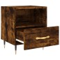 vidaXL Mesita de noche madera ingeniería roble ahumado 40x35x47,5 cm vidaXL Mesita de noche madera ingeniería roble ahumado 40x35x47,5 cm