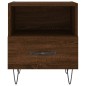 vidaXL Mesita de noche madera de ingeniería roble marrón 40x35x47,5 cm vidaXL Mesita de noche madera de ingeniería roble marrón 40x35x47,5 cm
