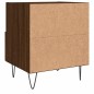 vidaXL Mesita de noche madera de ingeniería roble marrón 40x35x47,5 cm vidaXL Mesita de noche madera de ingeniería roble marrón 40x35x47,5 cm