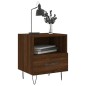 vidaXL Mesita de noche madera de ingeniería roble marrón 40x35x47,5 cm vidaXL Mesita de noche madera de ingeniería roble marrón 40x35x47,5 cm