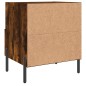 vidaXL Mesita de noche madera ingeniería roble ahumado 40x35x47,5 cm vidaXL Mesita de noche madera ingeniería roble ahumado 40x35x47,5 cm