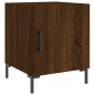 vidaXL Mesita de noche madera de ingeniería marrón roble 40x40x50 cm vidaXL Mesita de noche madera de ingeniería marrón roble 40x40x50 cm
