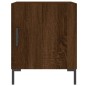 vidaXL Mesita de noche madera de ingeniería marrón roble 40x40x50 cm vidaXL Mesita de noche madera de ingeniería marrón roble 40x40x50 cm