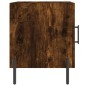 vidaXL Mesita de noche madera de ingeniería roble ahumado 40x40x50 cm vidaXL Mesita de noche madera de ingeniería roble ahumado 40x40x50 cm