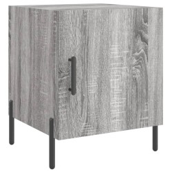 vidaXL Mesita de noche madera de ingeniería gris Sonoma 40x40x50 cm