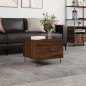 vidaXL Mesa de centro madera contrachapada roble marrón 50x50x40 cm vidaXL Mesa de centro madera contrachapada roble marrón 50x50x40 cm