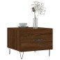 vidaXL Mesa de centro madera contrachapada roble marrón 50x50x40 cm vidaXL Mesa de centro madera contrachapada roble marrón 50x50x40 cm