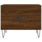 vidaXL Mesa de centro madera contrachapada roble marrón 50x50x40 cm vidaXL Mesa de centro madera contrachapada roble marrón 50x50x40 cm