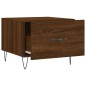 vidaXL Mesa de centro madera contrachapada roble marrón 50x50x40 cm vidaXL Mesa de centro madera contrachapada roble marrón 50x50x40 cm