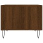 vidaXL Mesa de centro madera contrachapada roble marrón 50x50x40 cm vidaXL Mesa de centro madera contrachapada roble marrón 50x50x40 cm