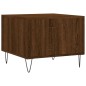 vidaXL Mesa de centro madera contrachapada roble marrón 50x50x40 cm vidaXL Mesa de centro madera contrachapada roble marrón 50x50x40 cm