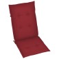vidaXL Sillas de jardín 2 uds con cojines vino rojo madera maciza teca vidaXL Sillas de jardín 2 uds con cojines vino rojo madera maciza teca
