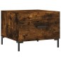vidaXL Mesa de centro madera contrachapada roble ahumado 50x50x40 cm vidaXL Mesa de centro madera contrachapada roble ahumado 50x50x40 cm
