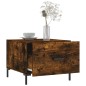 vidaXL Mesa de centro madera contrachapada roble ahumado 50x50x40 cm vidaXL Mesa de centro madera contrachapada roble ahumado 50x50x40 cm