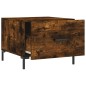 vidaXL Mesa de centro madera contrachapada roble ahumado 50x50x40 cm vidaXL Mesa de centro madera contrachapada roble ahumado 50x50x40 cm