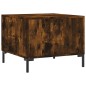 vidaXL Mesa de centro madera contrachapada roble ahumado 50x50x40 cm vidaXL Mesa de centro madera contrachapada roble ahumado 50x50x40 cm