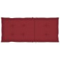 vidaXL Sillas de jardín 2 uds con cojines vino rojo madera maciza teca vidaXL Sillas de jardín 2 uds con cojines vino rojo madera maciza teca
