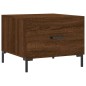 vidaXL Mesa de centro madera contrachapada roble marrón 50x50x40 cm vidaXL Mesa de centro madera contrachapada roble marrón 50x50x40 cm