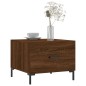 vidaXL Mesa de centro madera contrachapada roble marrón 50x50x40 cm vidaXL Mesa de centro madera contrachapada roble marrón 50x50x40 cm