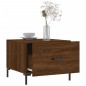vidaXL Mesa de centro madera contrachapada roble marrón 50x50x40 cm vidaXL Mesa de centro madera contrachapada roble marrón 50x50x40 cm