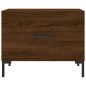 vidaXL Mesa de centro madera contrachapada roble marrón 50x50x40 cm vidaXL Mesa de centro madera contrachapada roble marrón 50x50x40 cm