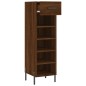 vidaXL Zapatero madera de ingeniería roble marrón 30x35x105 cm