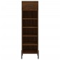 vidaXL Zapatero madera de ingeniería roble marrón 30x35x105 cm