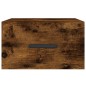 vidaXL Mesita de noche de pared color roble ahumado 35x35x20 cm vidaXL Mesita de noche de pared color roble ahumado 35x35x20 cm